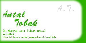 antal tobak business card